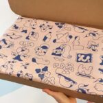 brown kraft paper texture close-up for packaging