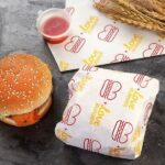 burger wrapping paper with custom logo for resuturants