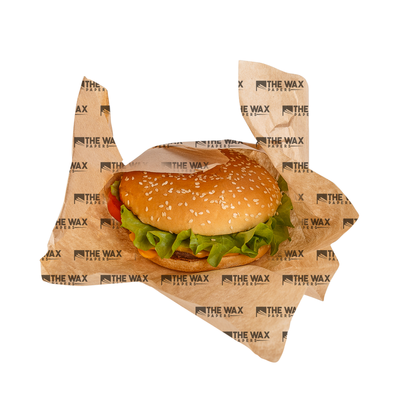 burger wrapping paper with custom logo for food presentation